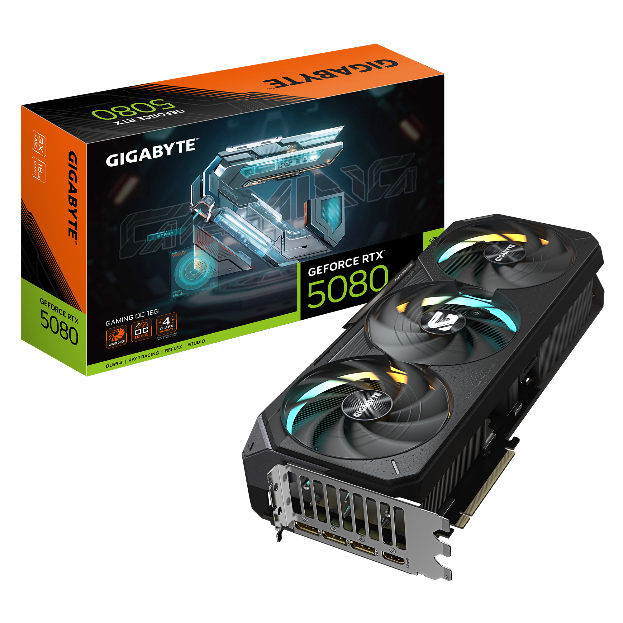 Gigabyte GeForce RTX 5080 Gaming OC 16GB GDDR7 Graphics Card | DLSS 4, Ray Tracing & Triple-Fan