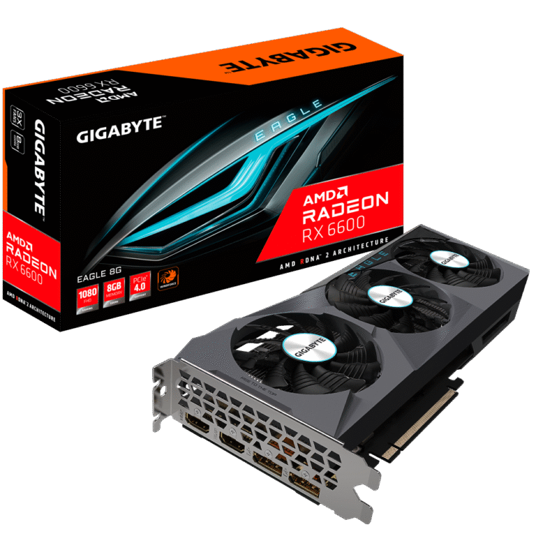 Gigabyte Radeon RX 6600 Eagle 8GB GDDR6 Graphics Card | PCIe 4.0, AMD RDNA 2 Architecture