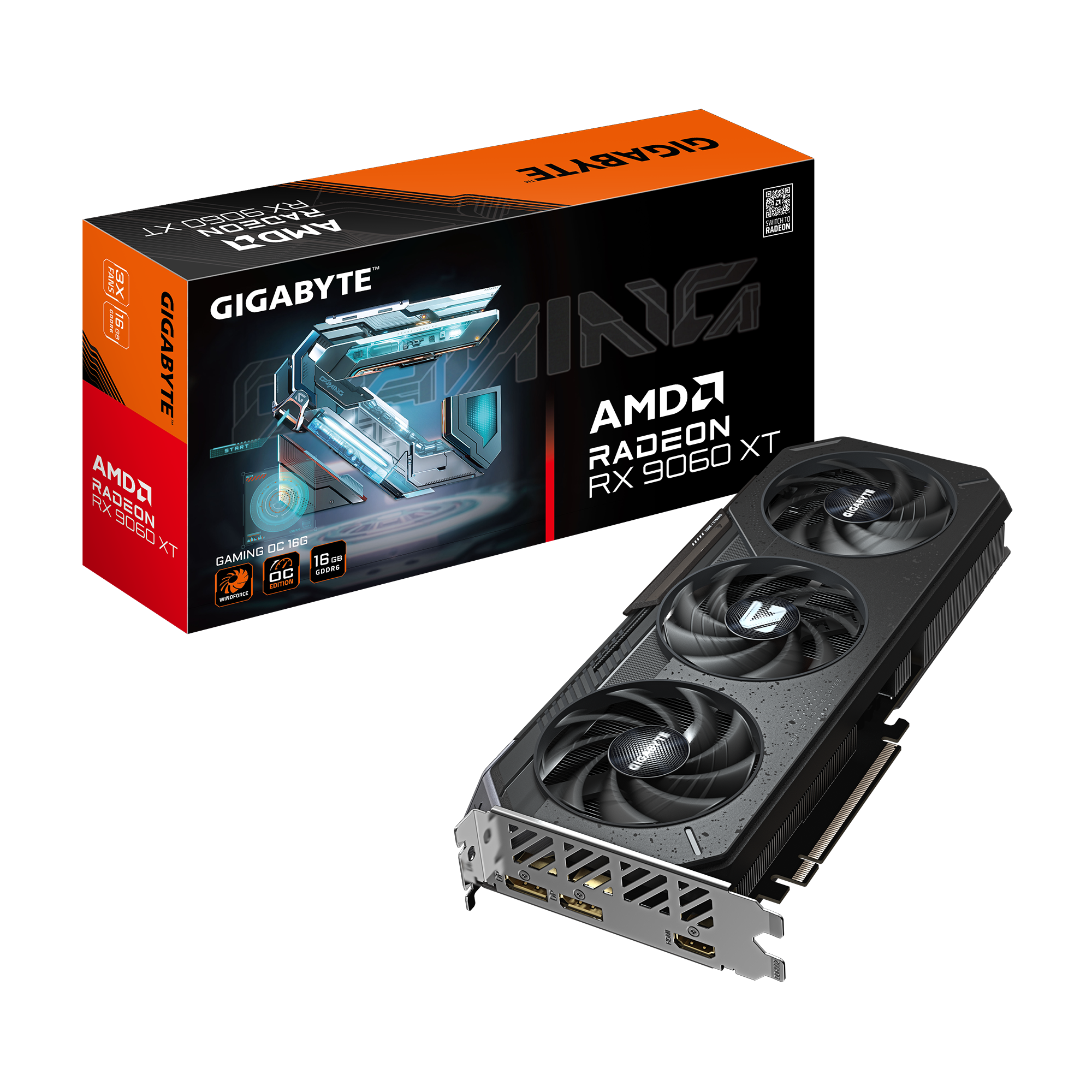 Gigabyte Radeon RX 9060XT 16GB Gaming OC Graphics Card 9060 xt