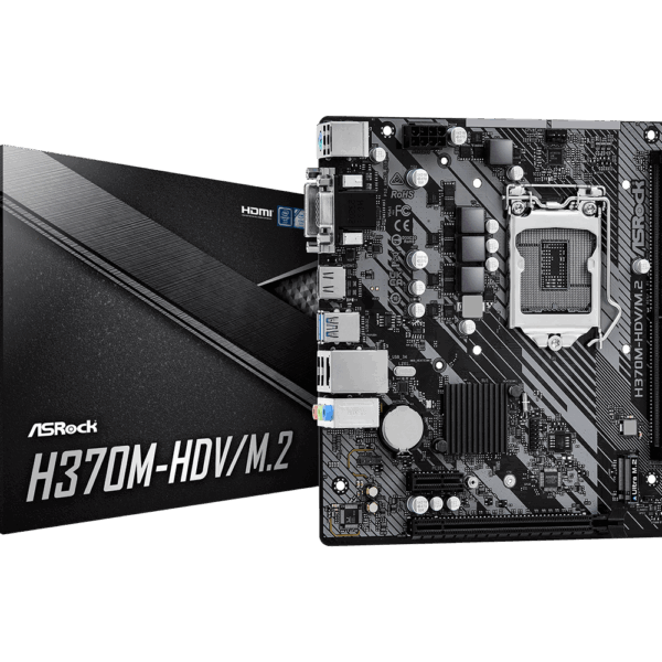 ASRock H370M-HDV M.2 Micro-ATX Motherboard With LGA1151, DDR4 and USB 3.2 Support