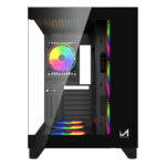 ICEMASTER Dynamite XL Mid-Tower Computer Case/Gaming Cabinet - Black (7 Argb Fans) | Support EATX,ATX, Micro-ATX, Mini-ITX | Pre-Installed 3 Side Fans, 1 Rear Fan & 3 Bottom Fans - Image 2