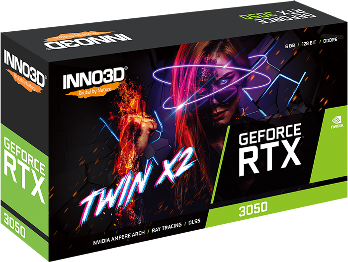 INNO3D GeForce RTX™ 3050 6GB Twin X2