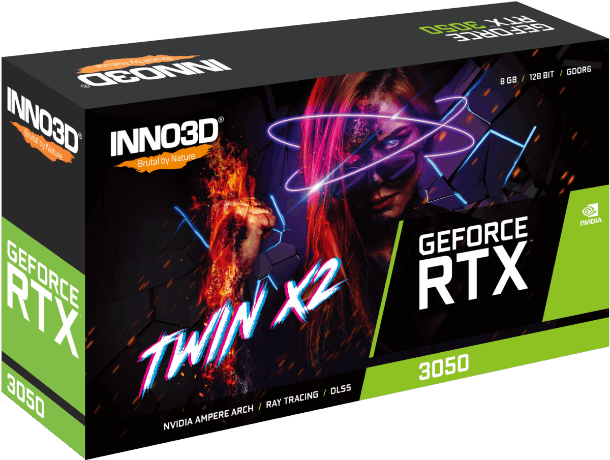 INNO3D GeForce RTX 3050 8GB Twin X2 Graphics Card