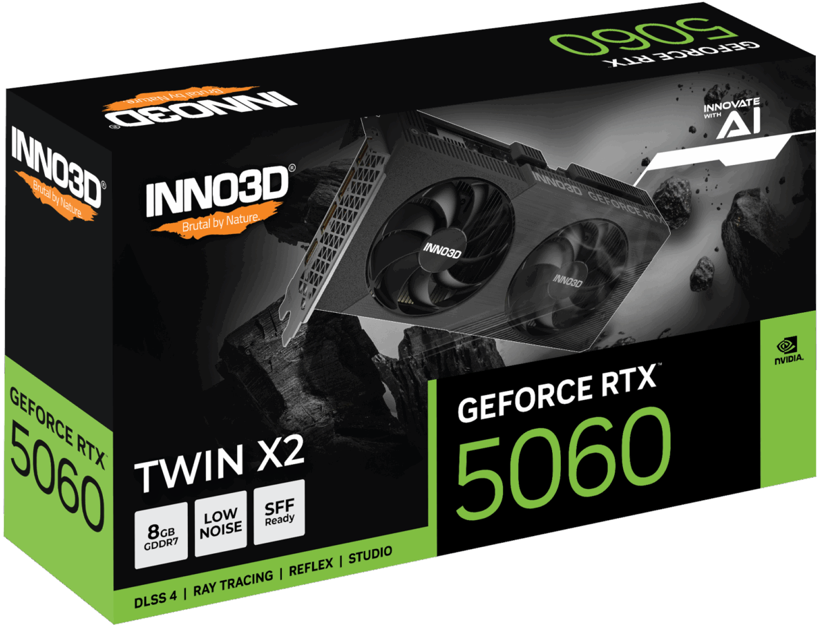 INNO3D GeForce RTX 5060 Twin X2 Graphics Card