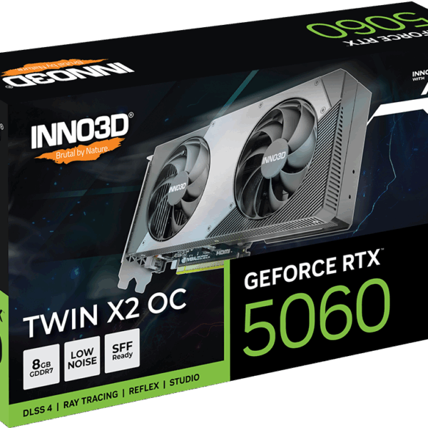INNO3D 8GB GeForce RTX 5060 Twin X2 OC Graphics Card