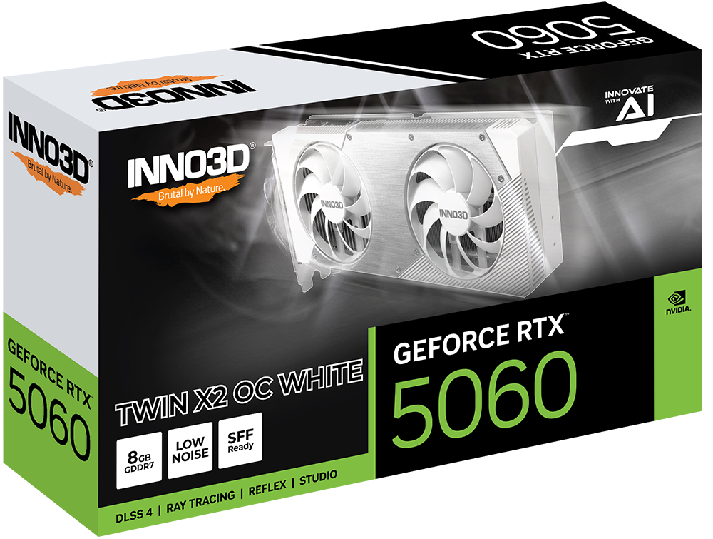 INNO3D GeForce RTX™ 5060 Twin X2 OC White