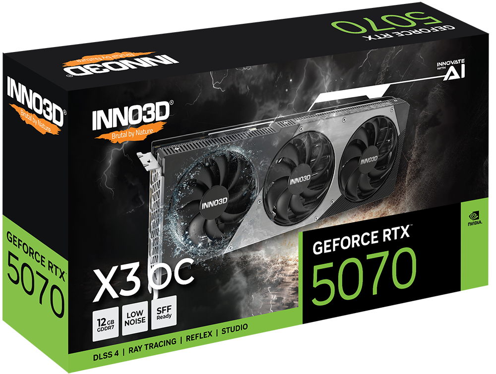 INNO3D 12GB GeForce RTX 5070 X3 OC Graphics Card