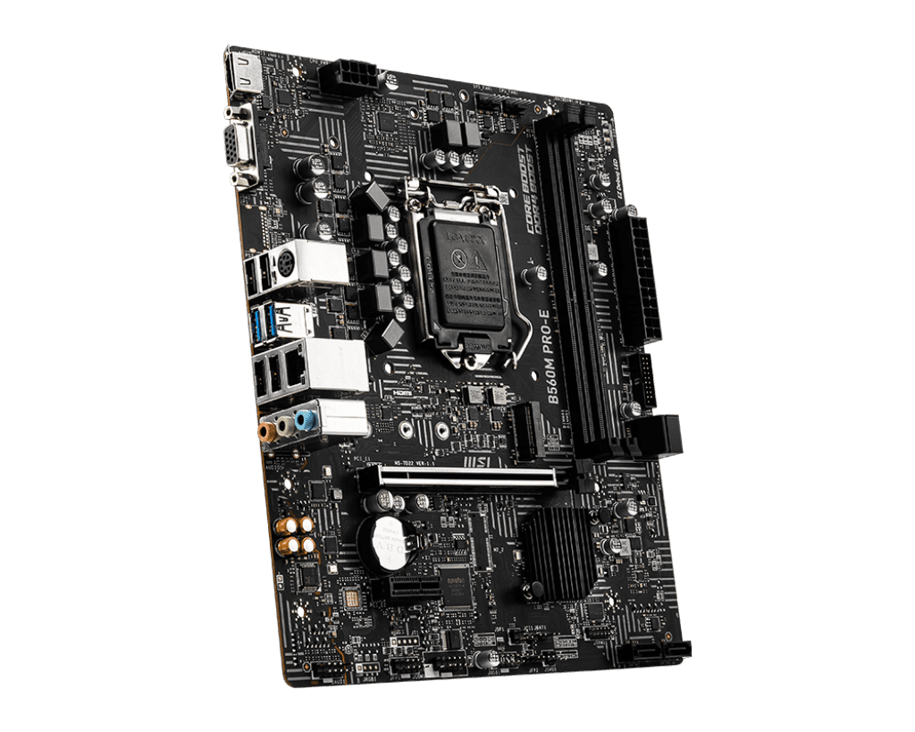 MSI B560M Pro‑E LGA 1200 mATX Motherboard 10th/11th Gen Intel, PCIe 4.0, DDR4