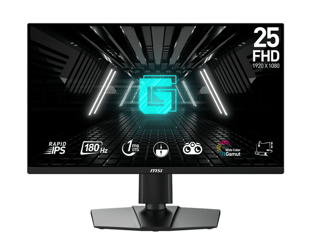 MSI G255F 24.5 FHD Rapid IPS Gaming Monitor – 180 Hz, 1 MS GTG, FreeSync, Night Vision & Frameless