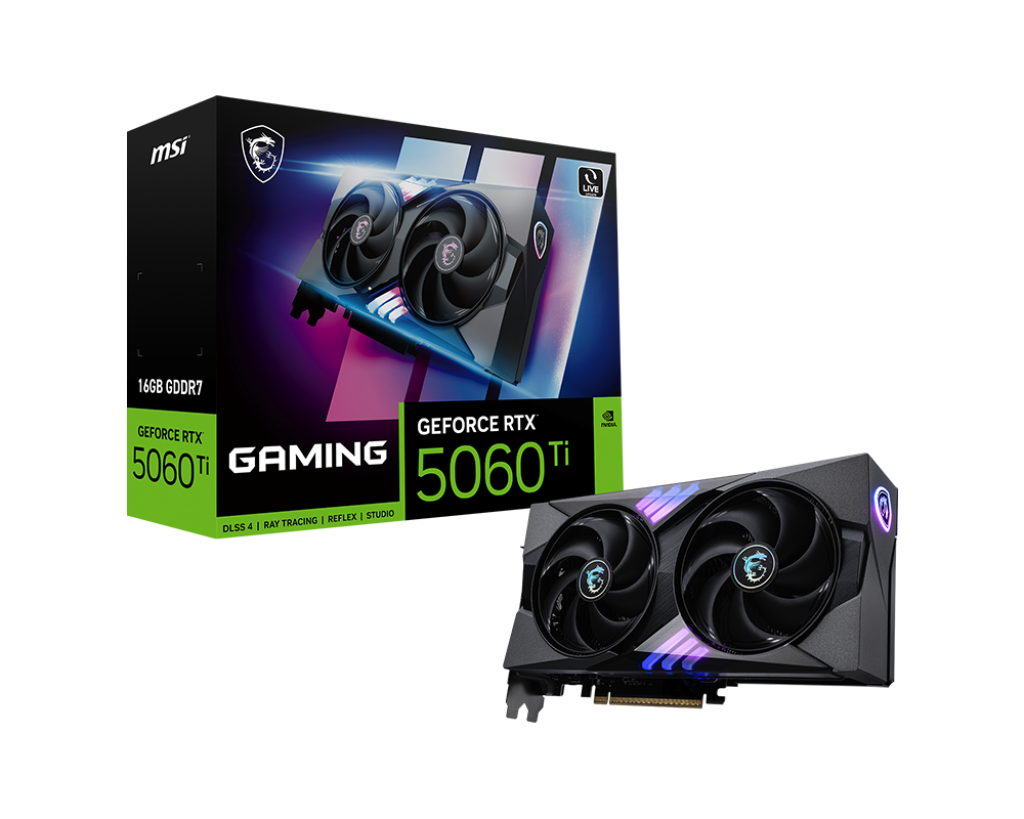 MSI GeForce RTX 5060 Ti Gaming 16GB GDDR7 Graphics Card | DLSS 3.5, Ray Tracing & Ada Lovelace Architecture