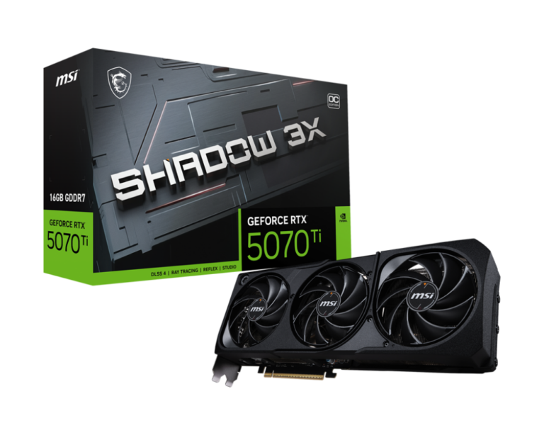 MSI GeForce RTX 5070 Ti 16G Shadow 3X OC
