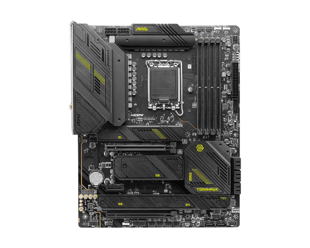 MSI MAG Z790 Tomahawk Max WiFi ATX Motherboard Intel LGA 1700 | PCIe 5.0, USB 20Gbps, Dual M.2 Gen4