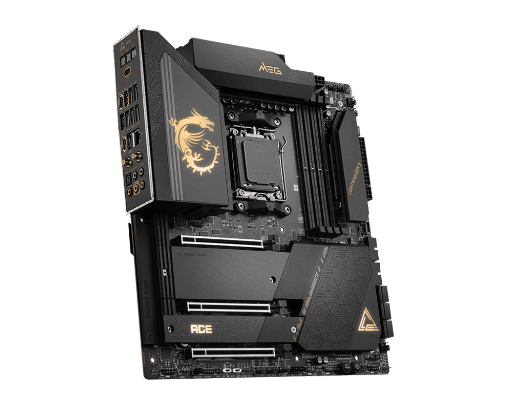 MSI MEG X670E ACE E‑ATX Motherboard AM5 DDR5 | PCIe 5.0 x16, Quad M.2
