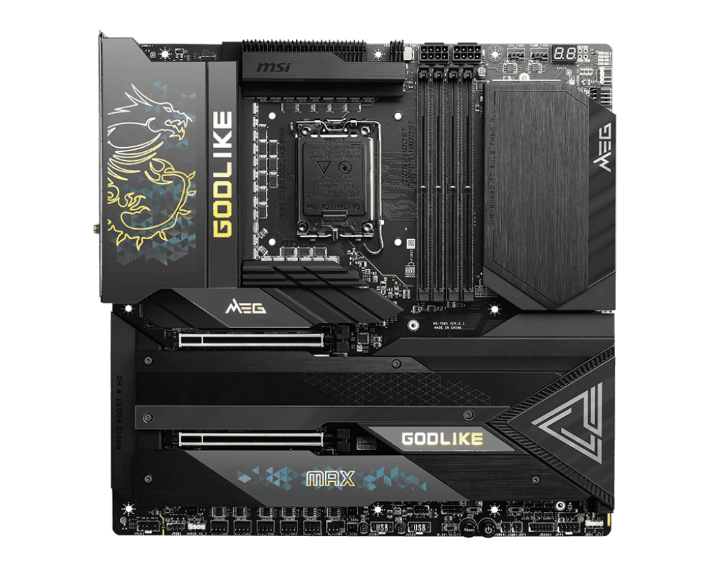 MSI MEG Z790 Godlike Max ATX Motherboard Intel LGA 1700 DDR5 | Dual PCIe 5.0 x16, Quad M.2 Gen4