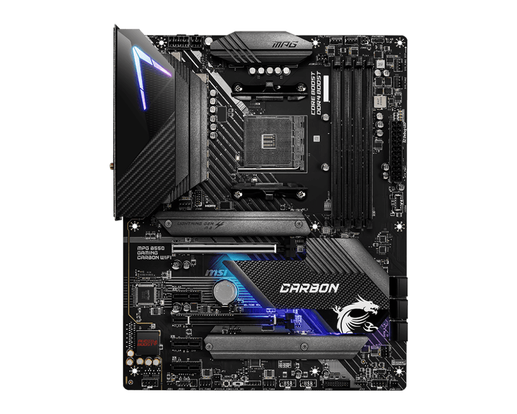 MSI MPG B550 Gaming Carbon WiFi ATX Motherboard AM4 DDR4 | PCIe 4.0, Dual M.2, Wi‑Fi 6