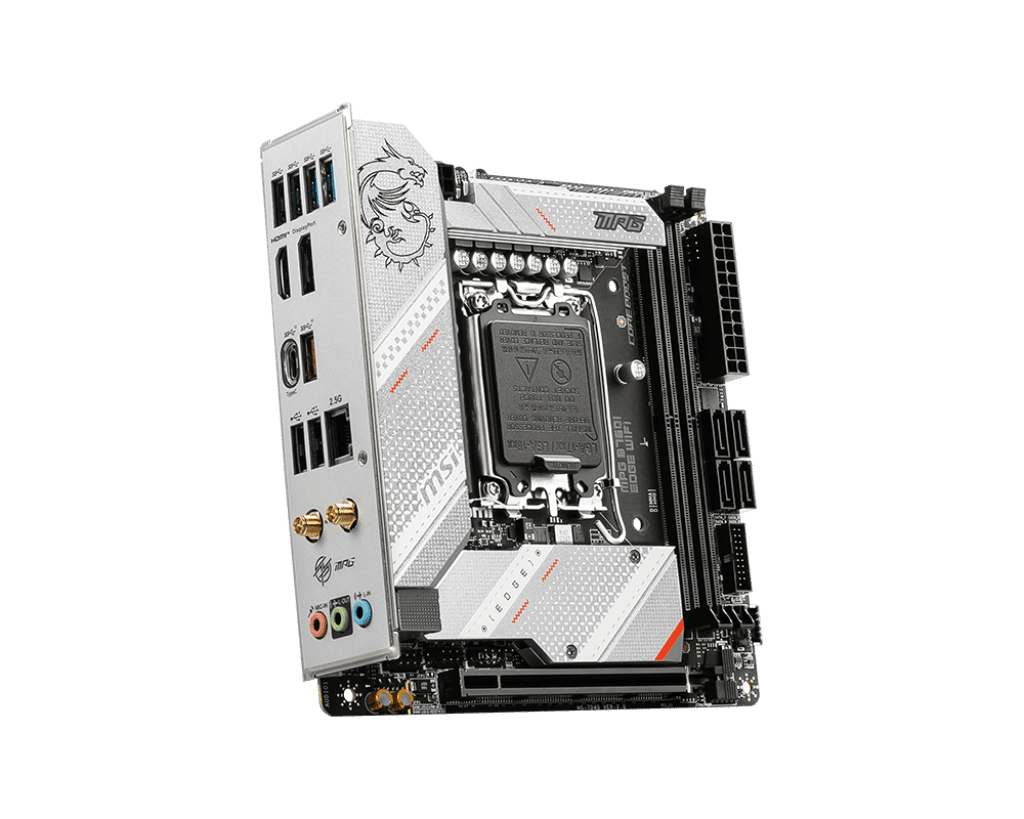MSI MPG B760I Edge WiFi DDR5 Mini‑ITX Motherboard Intel LGA 1700 DDR5 | PCIe 5.0, Dual M.2 Gen4, Wi‑Fi 6E