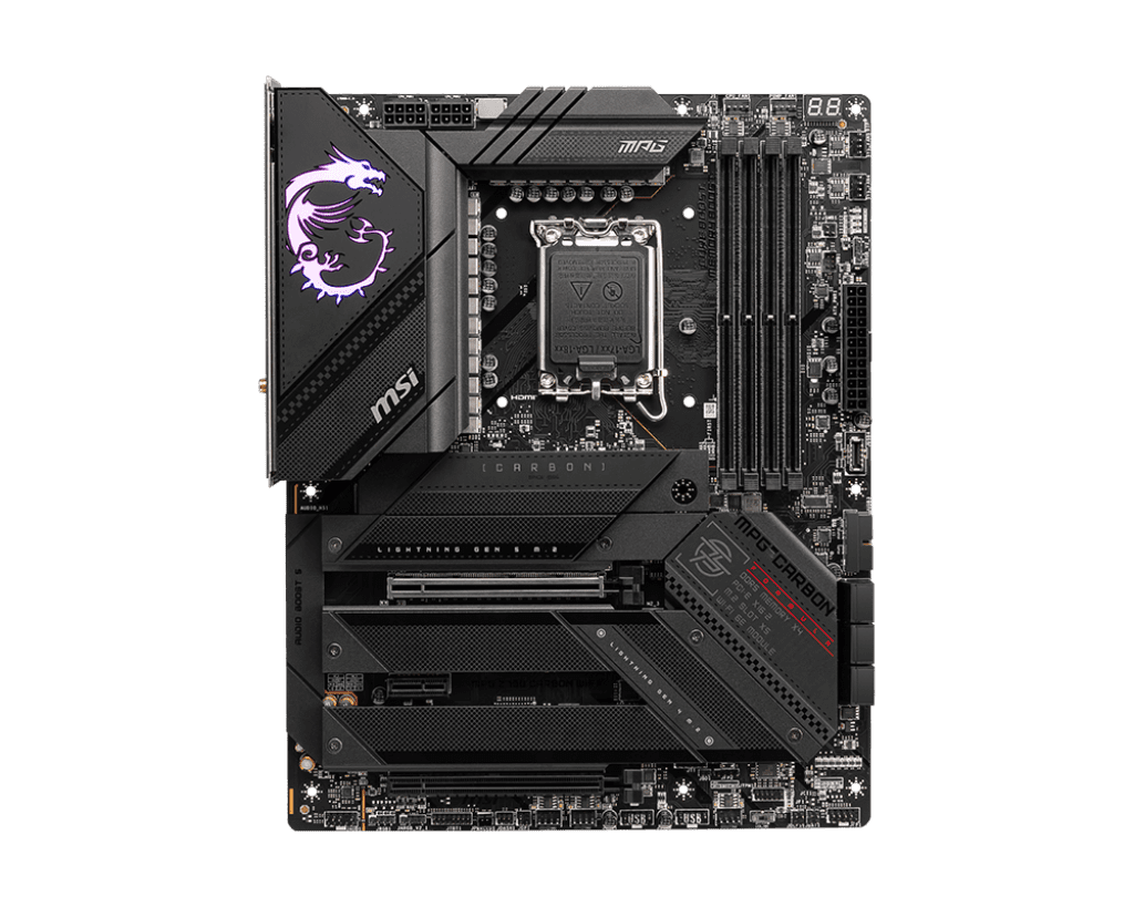 MSI MPG Z790 Carbon WiFi DDR5 ATX Motherboard Intel LGA 1700 DDR5 | PCIe 5.0 x16, Dual M.2 Gen4, Wi‑Fi  6