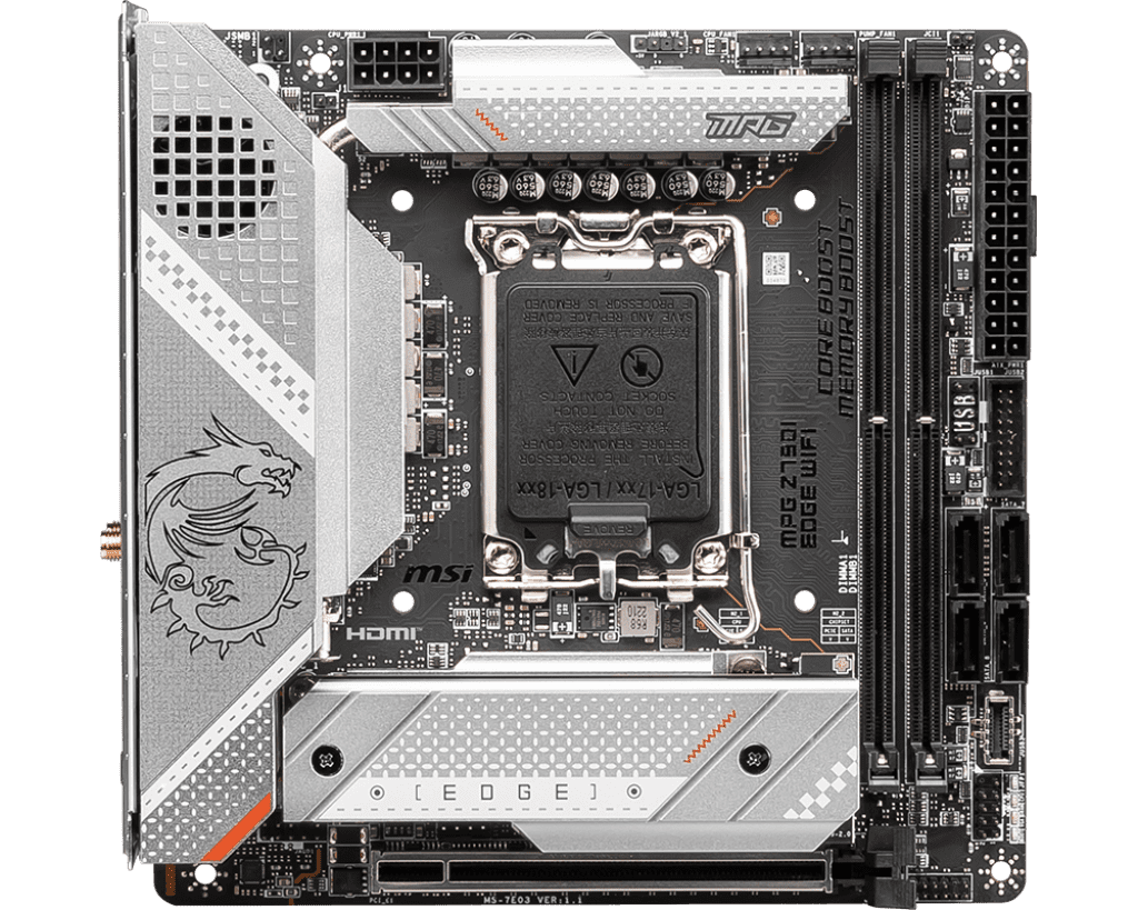 MSI MPG Z790I Edge WiFi DDR5 Mini‑ITX Motherboard LGA 1700 DDR5