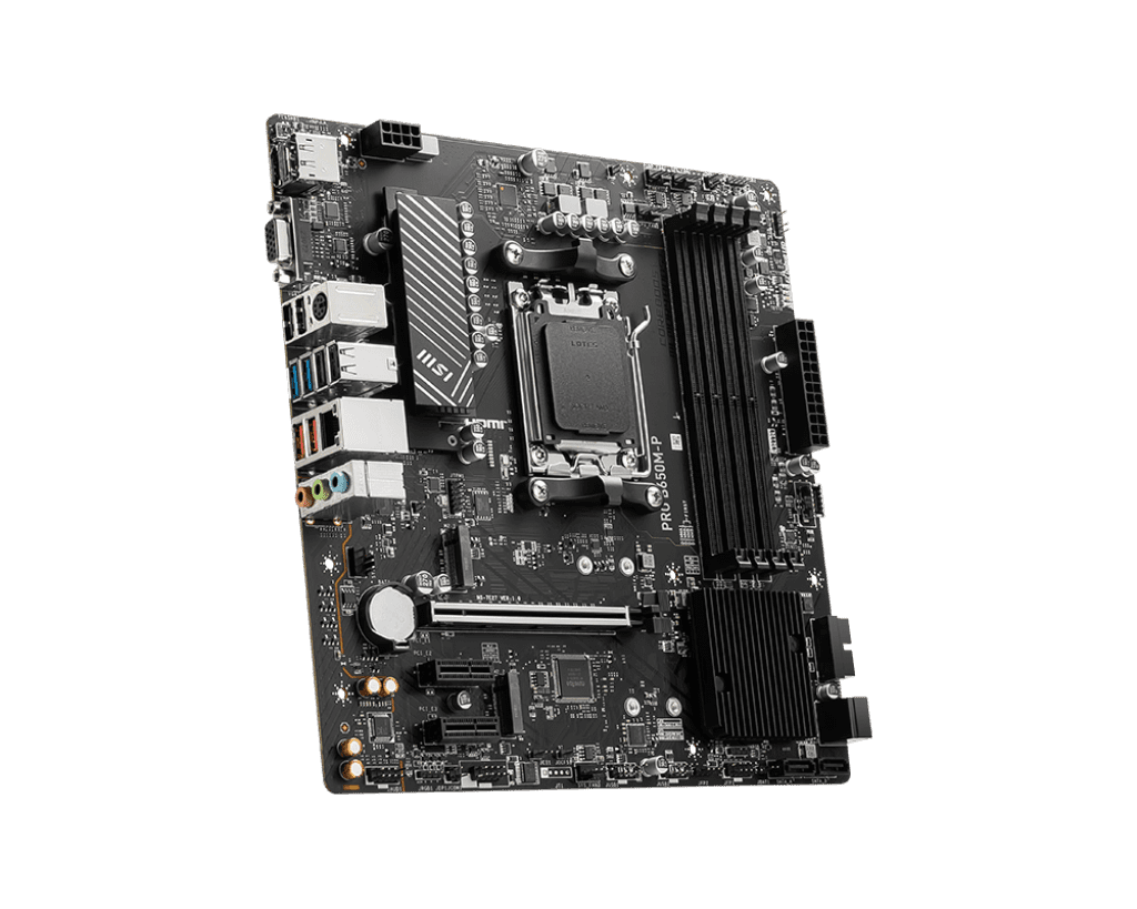 MSI PRO B650M‑P Micro‑ATX Motherboard AM5 DDR5 | PCIe 4.0 M.2 x2, 2.5G LAN