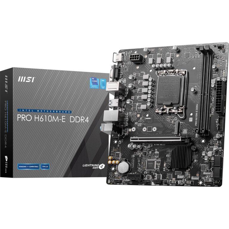 MSI Pro H610M E DDR4 Motherboard 7