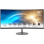 MSI Pro MP341CQ Black Computer Monitor