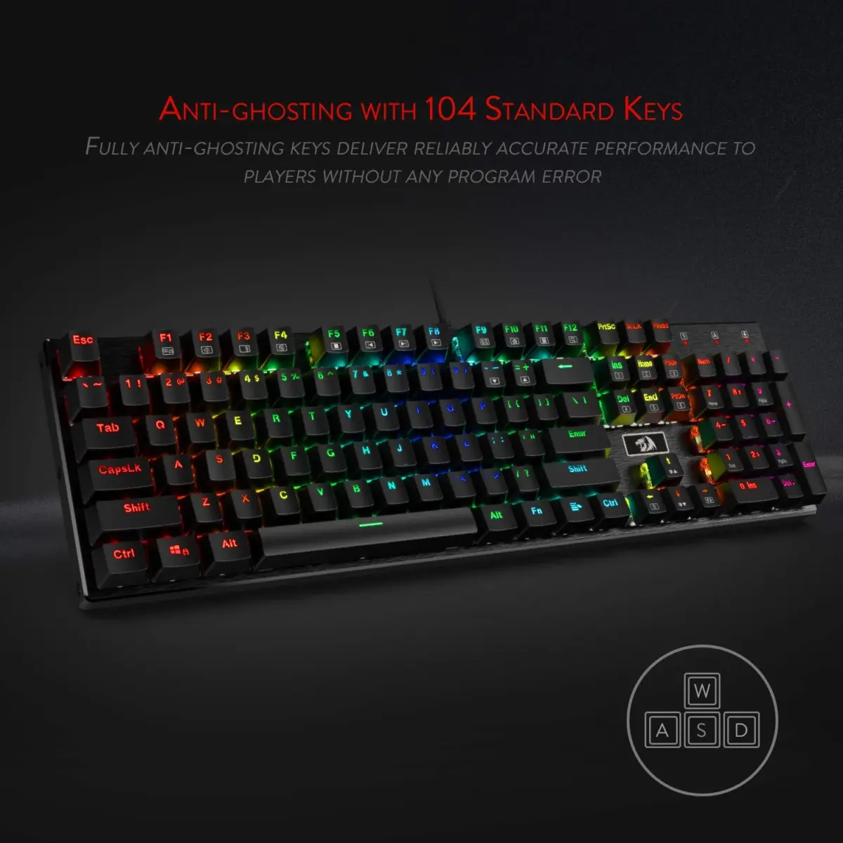 Redragon Devarajas K556 - 104 Keys Wired Mechanical Keyboard (Brown Switch)