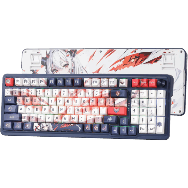 Redragon Eisa Pro K686 Pro Wired+2.4Ghz+BT Mechanical Keyboard Anime Theme (Custom Hi-Fi Linear Switch)