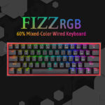 Redragon Fizz K617 - 60% Wired Mechanical Keyboard Black (Red Switches)