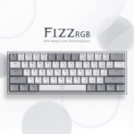 Redragon Fizz K617 - 60% Wired Mechanical Keyboard White and Grey (Red Switches)