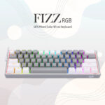 Redragon Fizz K617 - 60% Wired Mechanical Keyboard White and Grey (Red Switches)