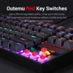 Redragon Kumara K552 - TKL Wired Mechanical Keyboard Rainbow (Red Switch)