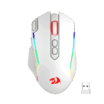 Redragon M810 Taipan Pro (Wired/Wireless/BT) – White Gaming Mouse
