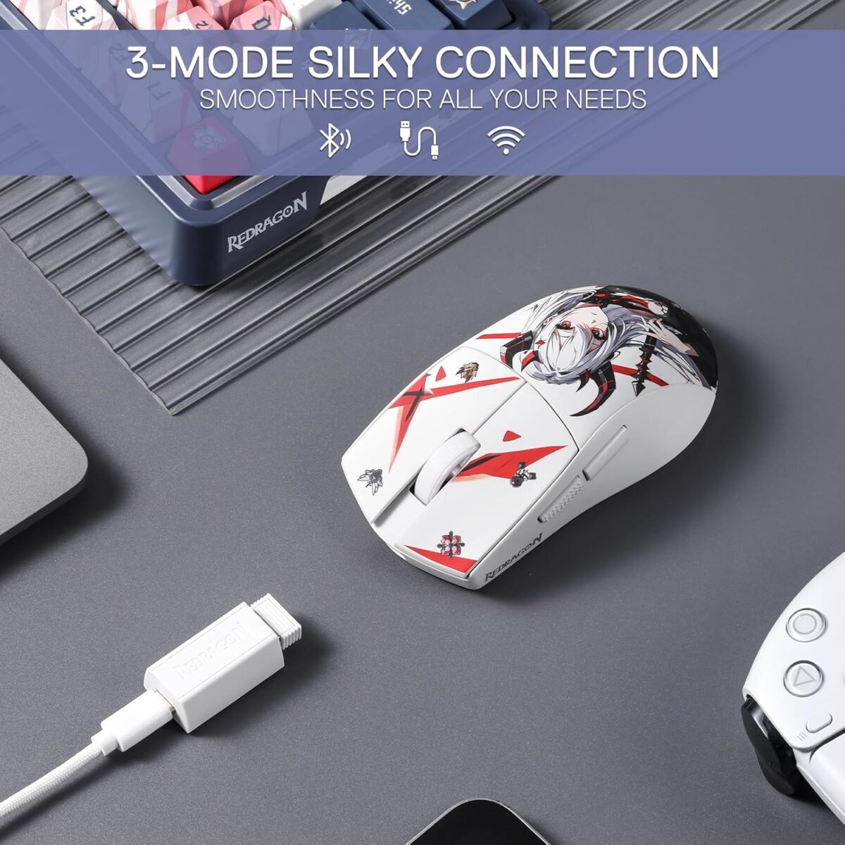 Redragon M916 AK Pro 3-Mode Wireless Gaming Mouse