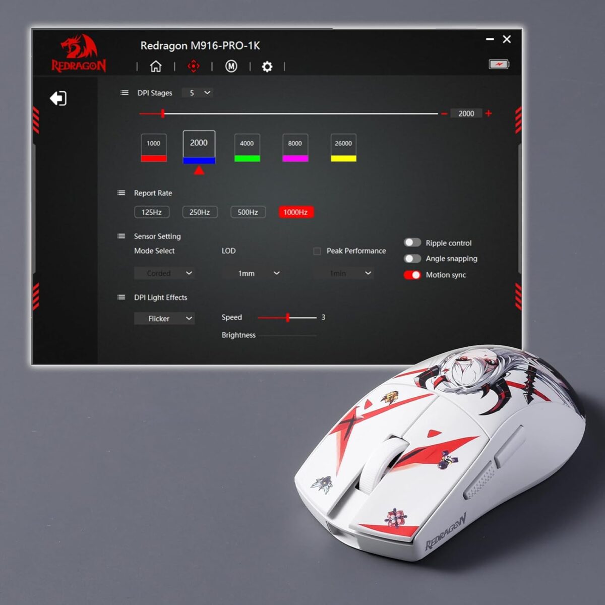 Redragon M916 AK Pro 3-Mode Wireless Gaming Mouse