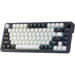 Redragon Ucal Pro K673 Pro - 75% Wired+2.4Ghz+BT Mechanical Keyboard White and Black ( Linear Red Switch)