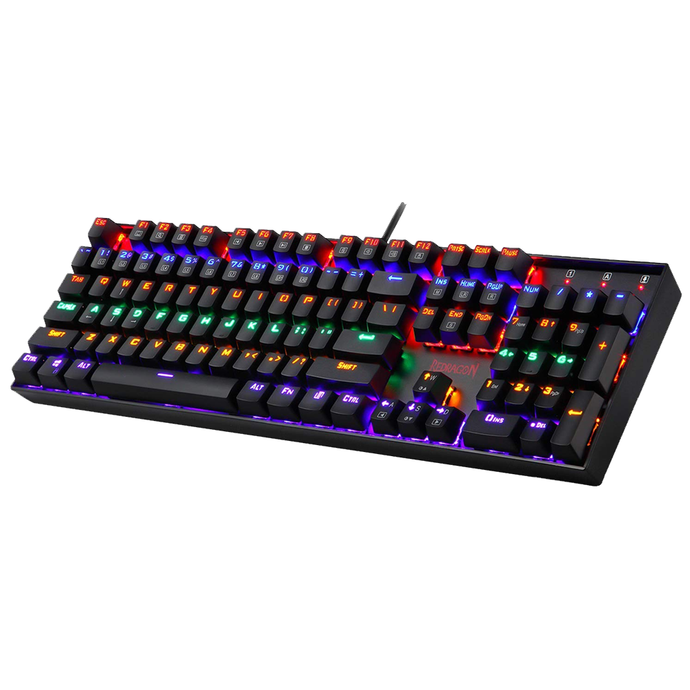 Redragon Vara K551-104 Wired Mechanical Keyboard Rainbow Black (Red Switch)
