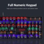 Redragon Vara K551-104 Wired Mechanical Keyboard Rainbow Black (Red Switch)