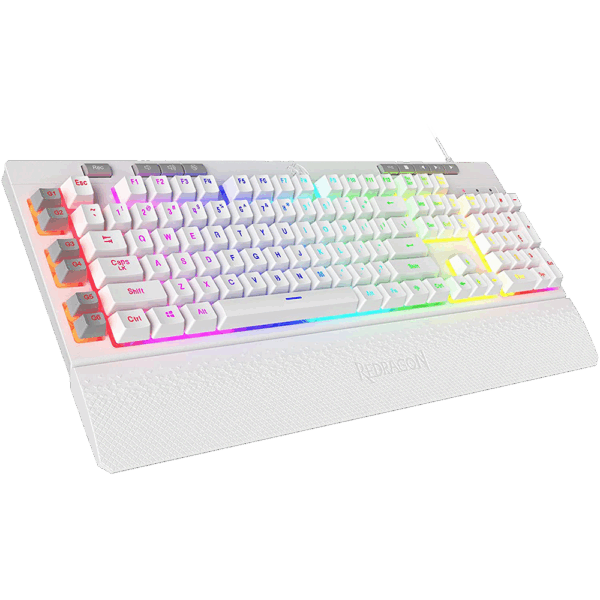 Redragon Shiva K512-Wired Membrane Keyboard RGB White