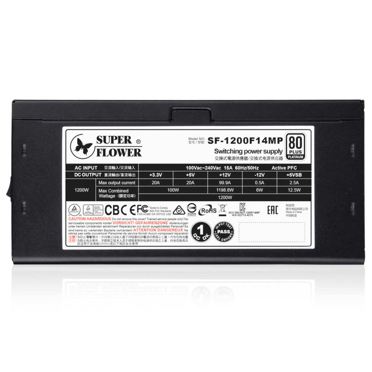 Super Flower SF-1200F14MP Leadex Platinum SE 1200W, PCIe5.0