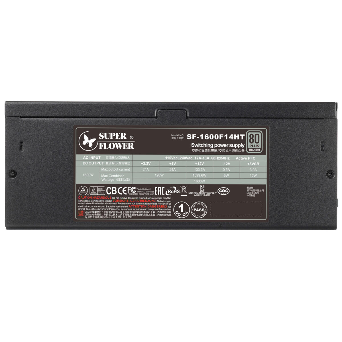 Super Flower SF-1600F14HT Leadex Titanium1600W, ATX3.1 PCI-e-5.1
