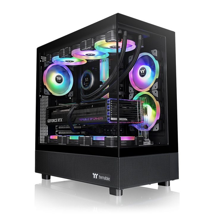 Thermaltake View 270 TG ARGB – Mid Tower ATX Gaming Cabinet with Tempered Glass & ARGB Fans