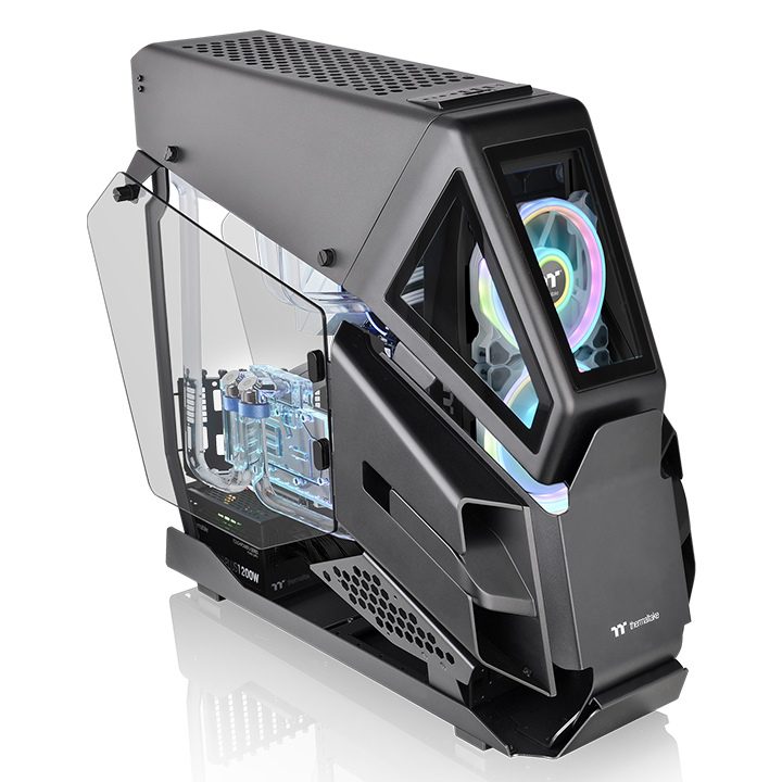 Thermaltake AH T600 – Full Tower Open-Frame Chassis with Military Helicopter-Inspired Design