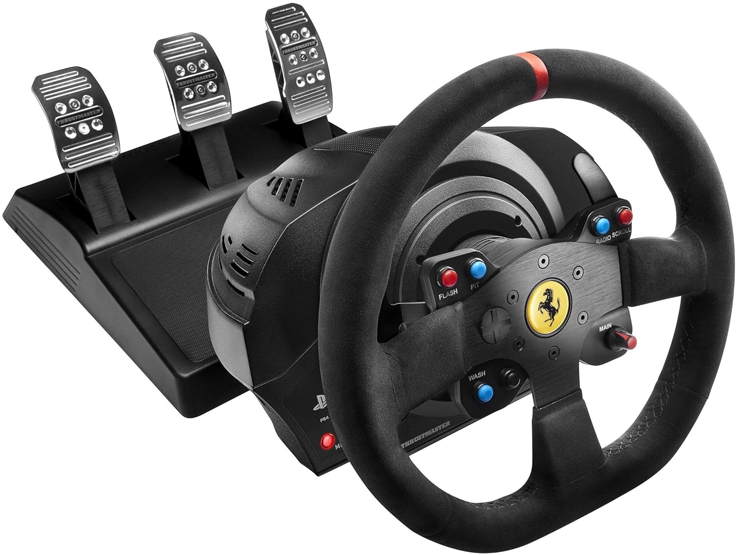Thrustmaster T300 Ferrari Integral RW Alcantara Edition – Officially Licensed by Ferrari, Force Feedback Racing Wheel