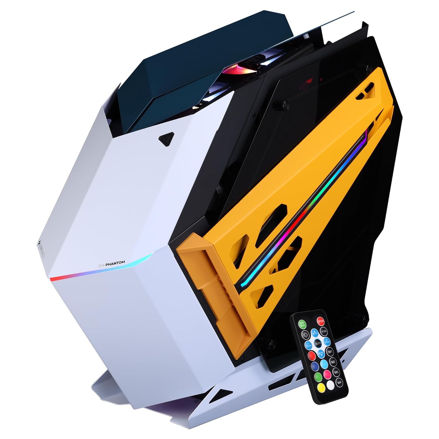 ZEBRONICS Phantom Mid-Tower Premium Gaming Cabinet – Helicopter-Inspired Design
