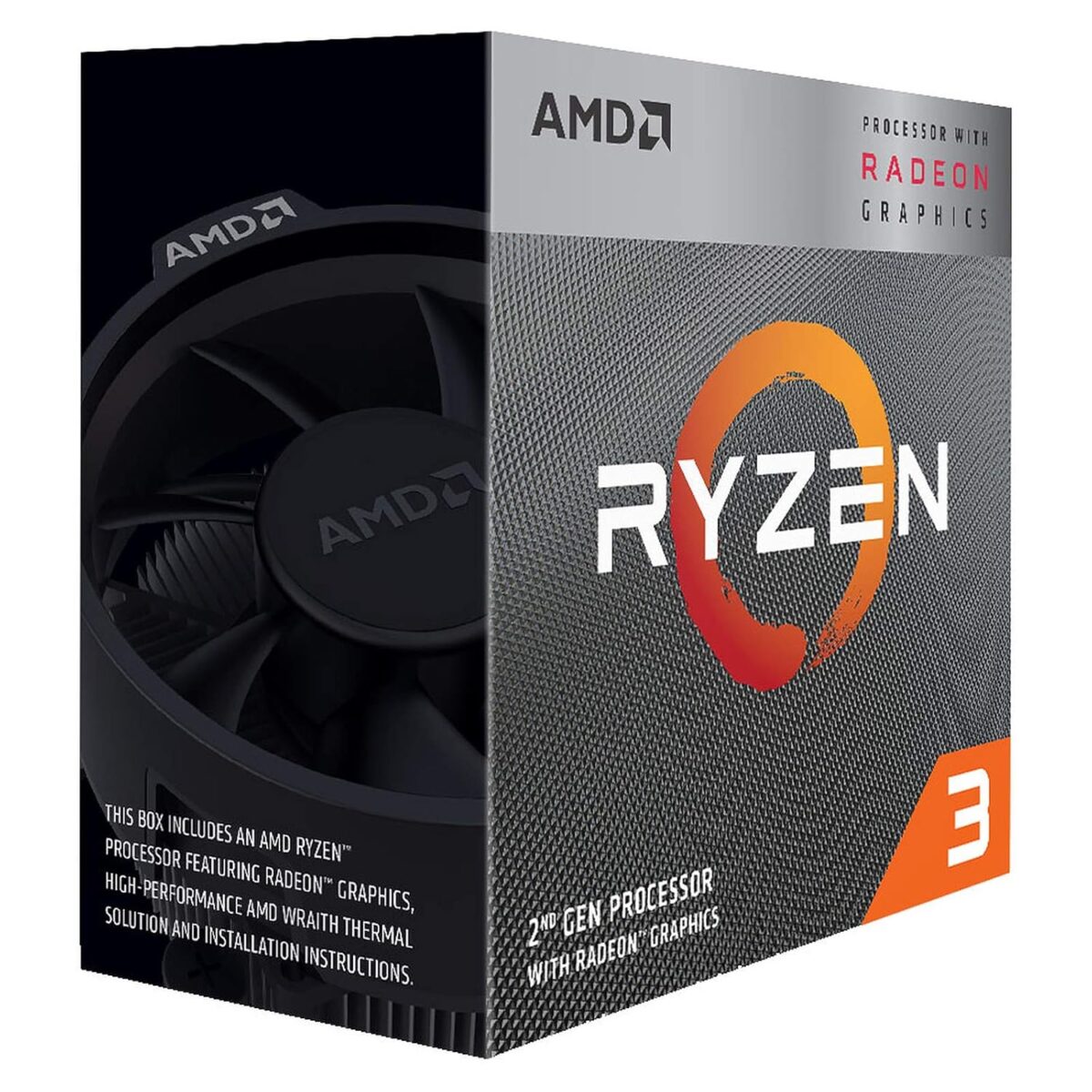 AMD Ryzen 3 3200G Desktop Processor with Radeon Vega 8 Graphics (4 Cores, 4 Threads, up to 4.0GHz, AM4 Socket) - Image 2