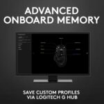 Logitech G502 Hero High Performance Wired USB Gaming Mouse, Hero 25K Sensor, 25,600 DPI, RGB, Adjustable Weights, 11 Programmable Buttons, On-Board Memory, PC/Mac - Black - Image 5