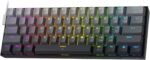 Redragon K617 Rapid Trigger Gaming Keyboard, 60% 61 Keys Wired Mechanical Keyboard w/Hyper-Fast Actuation, Dedicated Magnetic Switch, Actuation Point Adjustable, 8K Hz Polling Rate, Misty Grey