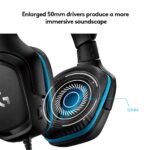 Logitech G431 with 7.1 Surround Sound, DTS X 2.0, 50 mm Audio Drivers, USB and 3.5 mm Jack, Flip-to-Mute Mic Wired Over Ear Headphones with Mic for PC - Black - Image 5