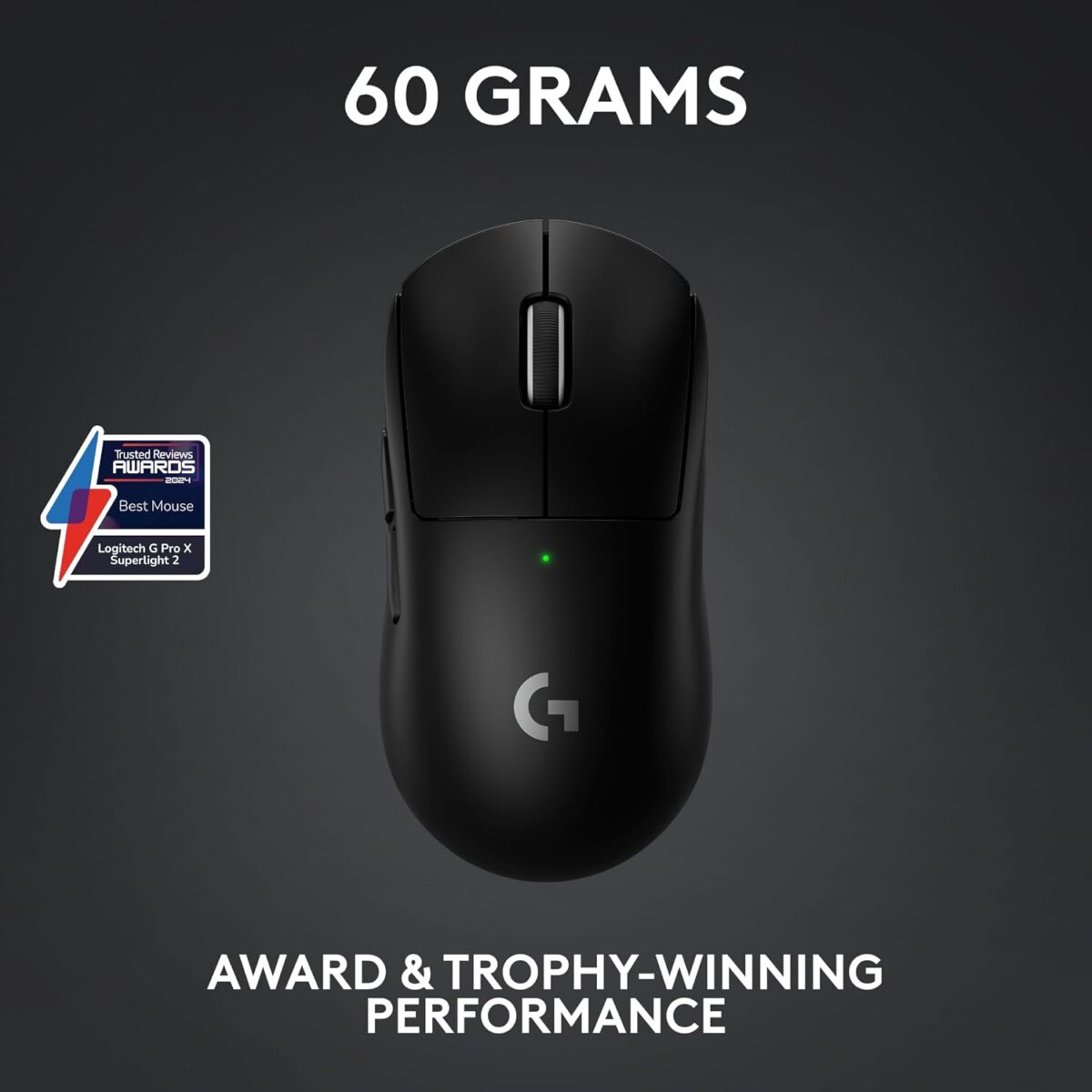Logitech G PRO X Superlight 2 Lightspeed Wireless Gaming Mouse, Lightweight, LIGHTFORCE Hybrid Switches, Hero 2 Sensor, 32,000 DPI, 5 Programmable Buttons, USB-C Charging, PC & Mac - Black - Image 4