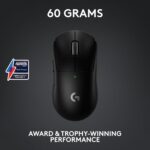 Logitech G PRO X Superlight 2 Lightspeed Wireless Gaming Mouse, Lightweight, LIGHTFORCE Hybrid Switches, Hero 2 Sensor, 32,000 DPI, 5 Programmable Buttons, USB-C Charging, PC & Mac - Black - Image 4
